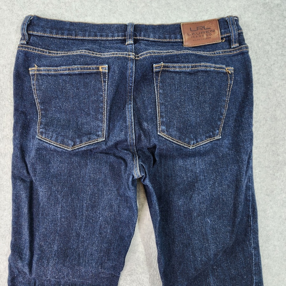 Lauren Ralph Lauren Jeans Womans Size 8 Classic Straight Mid Rise Dark Wash Pant